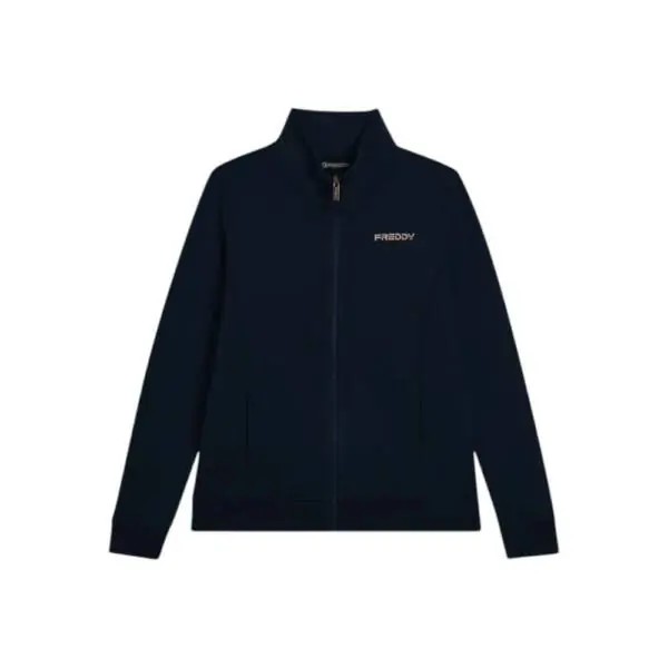 Freddy - Γυναικεία Ζακέτα Φούτερ Zip Turtleneck F25WCRS4-B109 Μπλε F25WCRS4-B109