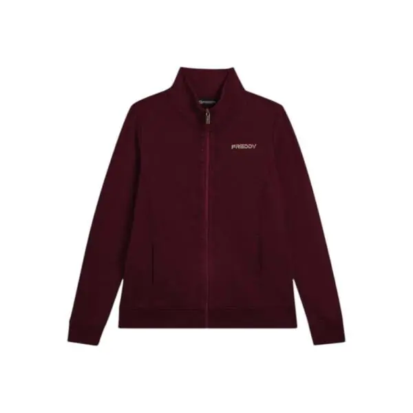 Freddy - Γυναικεία Ζακέτα Φούτερ Zip Turtleneck F25WCRS4-K92 Μπορντό F25WCRS4-K92