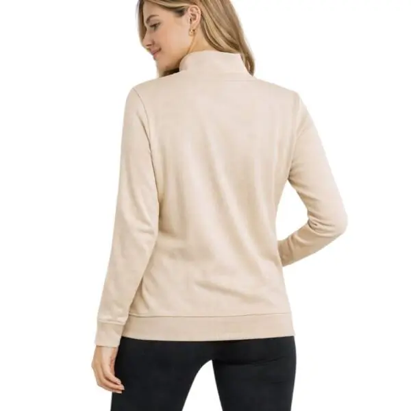 Freddy - Γυναικεία Ζακέτα Φούτερ Zip Turtleneck F25WCRS4-W50 Λευκό F25WCRS4-W50