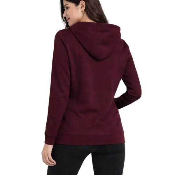Freddy - Γυναικεία Ζακέτα Φούτερ zip hoodie with logoed band F25WCRS2-K92 Μπορντό F25WCRS2-K92