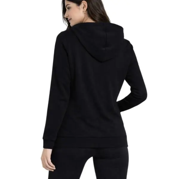 Freddy - Γυναικεία Ζακέτα Φούτερ zip hoodie with logoed band F25WCRS2-N Μαύρο F25WCRS2-N