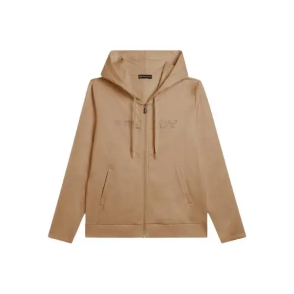 Freddy - Γυναικεία Ζακέτα Φούτερ zip hoodie with logoed band F25WCRS2-Z44 Μπεζ F25WCRS2-Z44