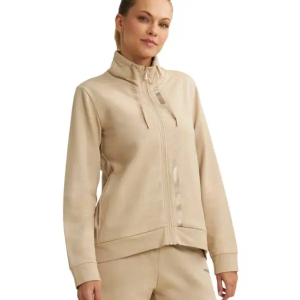 Freddy - Γυναικεία Ζακέτα Φούτερ με ζιβάγκο Comfort Fit F25WCRS1-Z44 Μπεζ