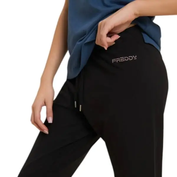 Freddy - Γυναικείο Αθλητικό Παντελόνι Αthletic Τrousers Regular Fit S26WCRP8-N Μαύρο S26WCRP8-N