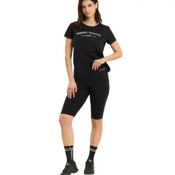 Freddy - Γυναικείο Κολάν Biker Leggings S26WCRP15-N Μαύρο S26WCRP15-N