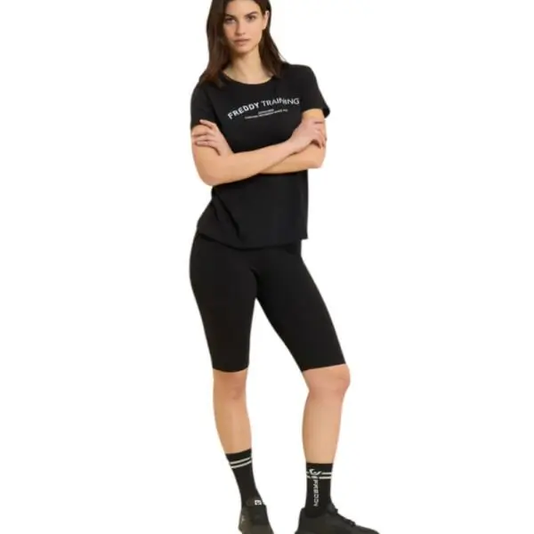 Freddy - Γυναικείο Κολάν Biker Leggings S26WCRP15-N Μαύρο S26WCRP15-N