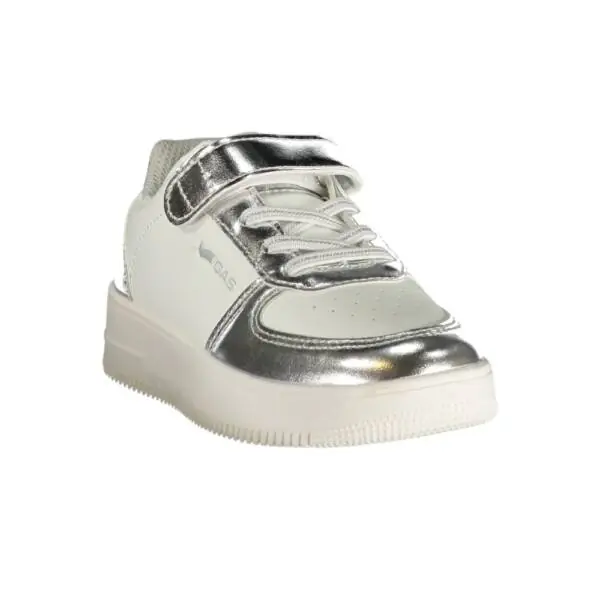 Gas - Παιδικά Sneakers Kewin Kid LTX GAK614210-0081 Λευκό/Ασημί GAK614210-0081