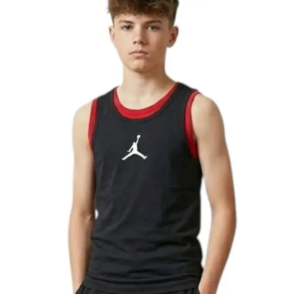 Jordan - Παιδική Αμάνικη Μπλούζα Bra Kid's Tank Top 45B506-023 Μαύρο