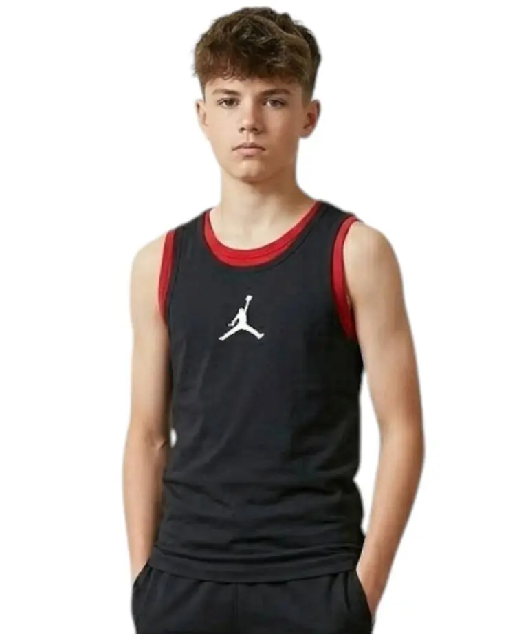 Jordan - Παιδική Αμάνικη Μπλούζα Bra Kid's Tank Top 45B506-023 Μαύρο