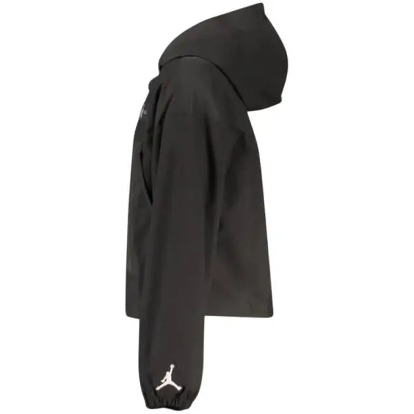 Jordan - Παιδική Ελαφριά Ζακέτα με Κουκούλα Crafted Utility Woven 45D693-023 Μαύρο 45D693-023
