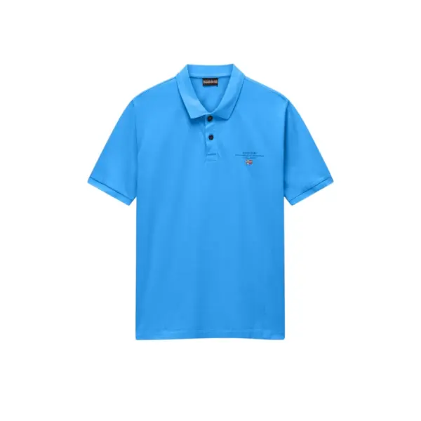 Napapijri - Ανδρική Μπλούζα Κοντομάνικη Polo Elbas Regular Fit NP0A4GB4-B9A Γαλάζιο NP0A4GB4B9A