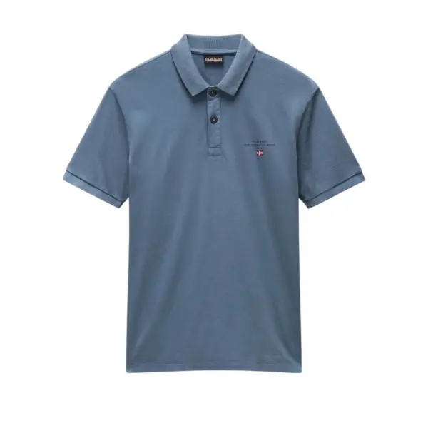 Napapijri - Ανδρική Μπλούζα Κοντομάνικη Polo Elbas Regular Fit NP0A4GB4-G1Y Γκρι NP0A4GB4G1Y