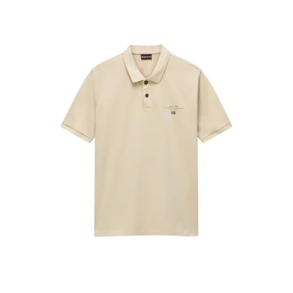 Napapijri - Ανδρική Μπλούζα Κοντομάνικη Polo Elbas Regular Fit NP0A4GB4-N3D Μπεζ NP0A4GB4N3D