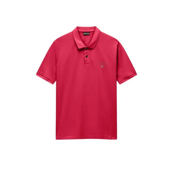 Napapijri - Ανδρική Μπλούζα Κοντομάνικη Polo Elbas Regular Fit NP0A4GB4-RAQ Κόκκινο NP0A4GB4RAQ