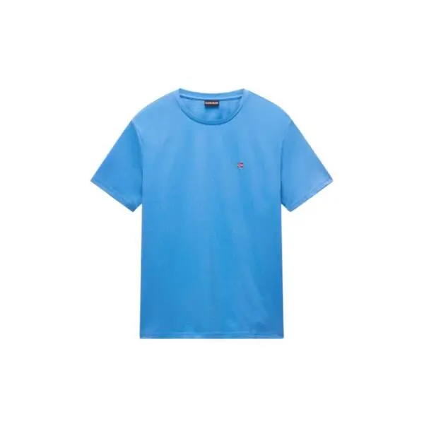 Napapijri - Ανδρικό T-shirt Salis Ss Sum Regular Fit NP0A4H8D-B9A Μπλε Ουρανού NP0A4H8DB9A