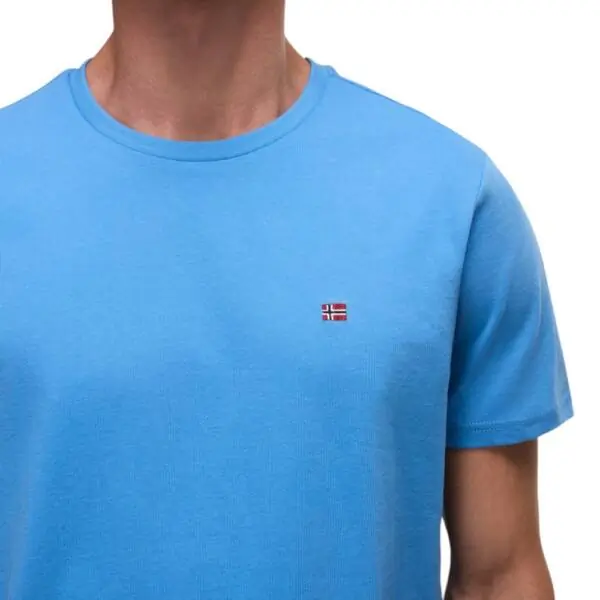 Napapijri - Ανδρικό T-shirt Salis Ss Sum Regular Fit NP0A4H8D-B9A Μπλε Ουρανού NP0A4H8DB9A
