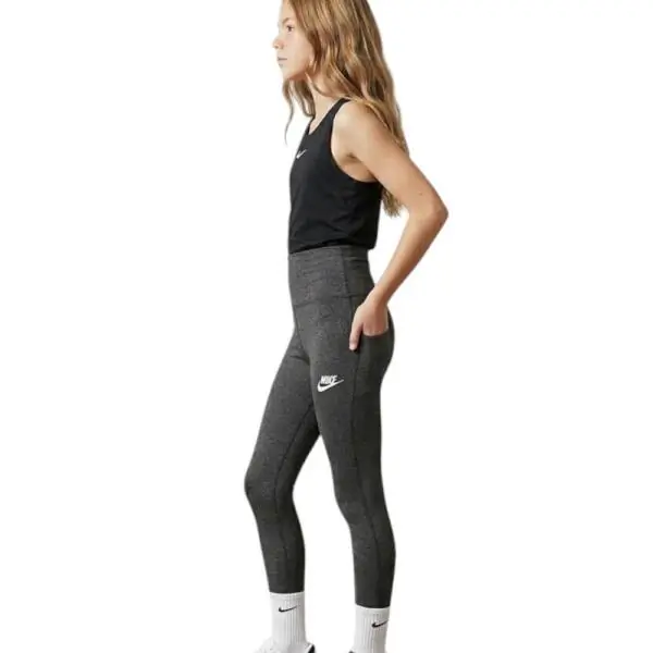 Nike - Αθλητικό Παιδικό Κολάν High-Waist Luminous 36I104-023 Μαύρο 36I104-023