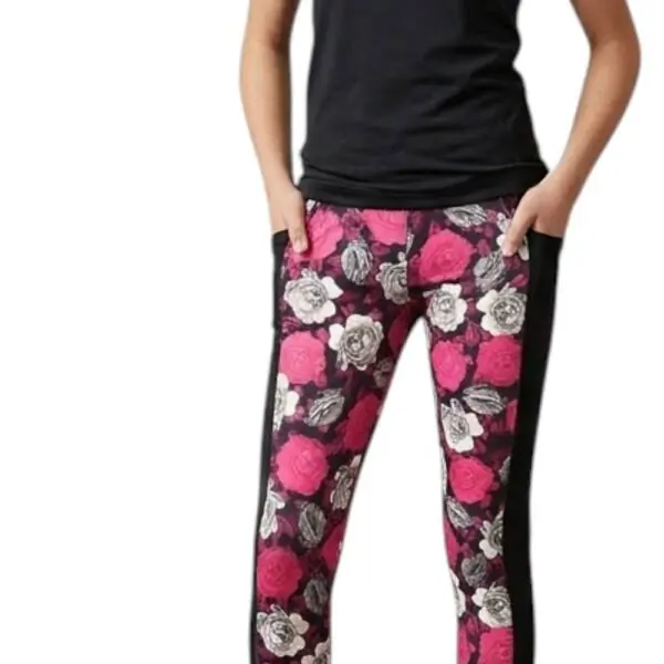 Nike - Αθλητικό Παιδικό Κολάν Rush Pink Flower 36J044-023 Μαύρο