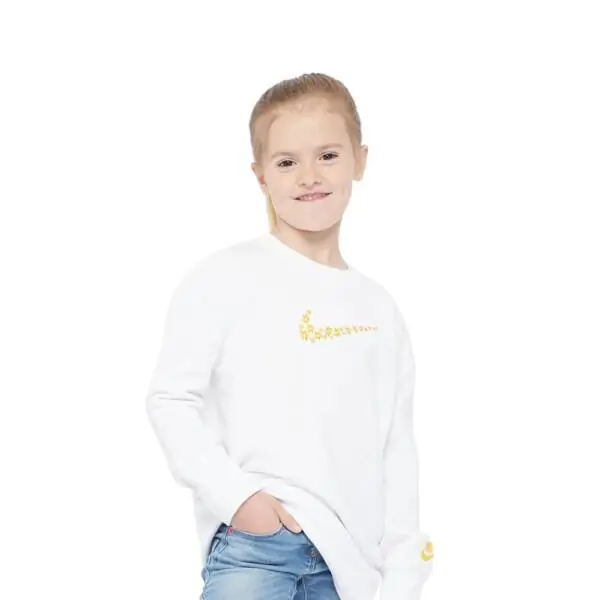 Nike - Παιδική Μπλούζα Daisy Crew 36J045-100 Λευκό
