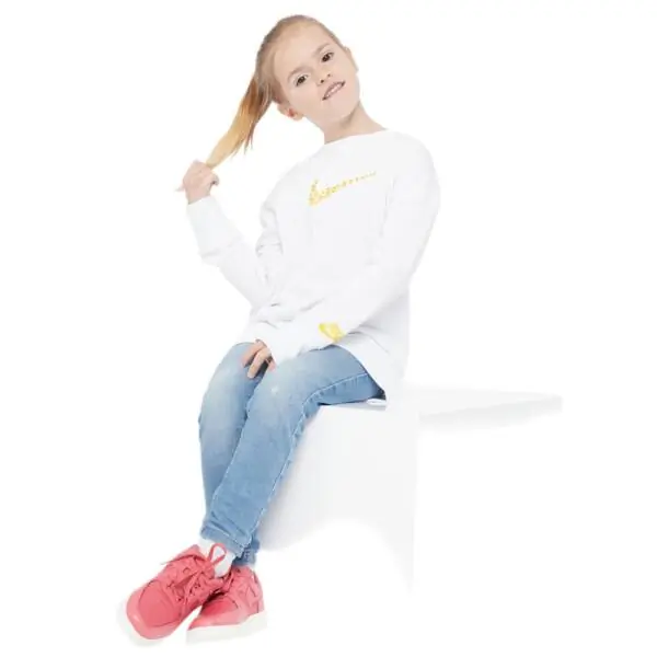Nike - Παιδική Μπλούζα Daisy Crew 36J045-100 Λευκό 36J045-100