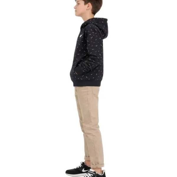 Nike - Παιδική Μπλούζα Φούτερ Zip-Up 36L025-023 Μαύρο 36L025-023