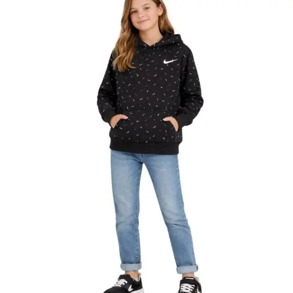 Nike - Παιδική Μπλούζα Φούτερ Zip-Up 36L025-023 Μαύρο 36L025-023