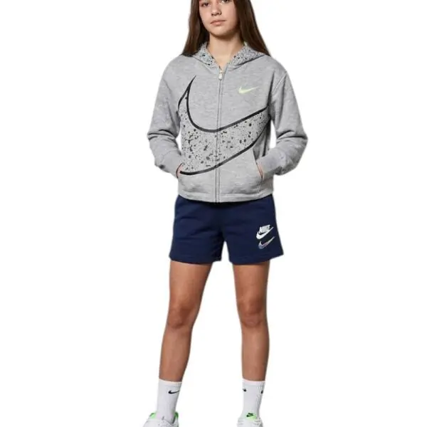 Nike - Παιδική Μπλούζα Φούτερ Cardigan Splatter 36J287-063 Γκρι 36J287-063