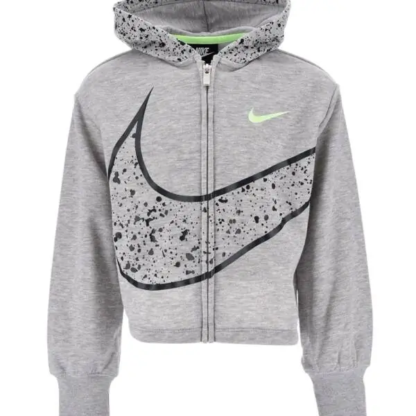 Nike - Παιδική Μπλούζα Φούτερ Cardigan Splatter 36J287-063 Γκρι