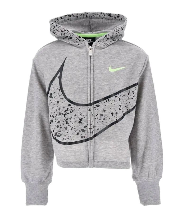 Nike - Παιδική Μπλούζα Φούτερ Cardigan Splatter 36J287-063 Γκρι