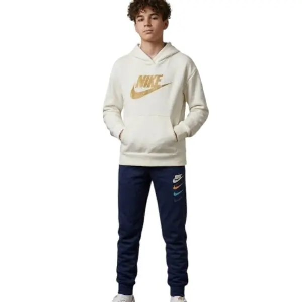 Nike - Παιδική Μπλούζα Φούτερ Futura 36I400-111 Λευκό 36I400-111