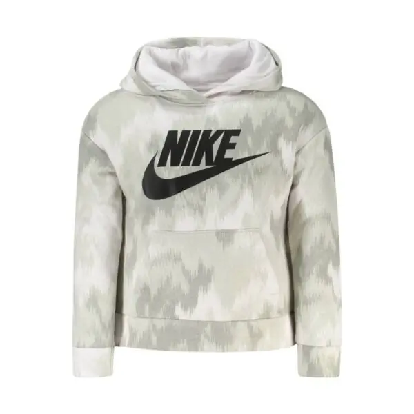 Nike - Παιδική Μπλούζα Φούτερ Printed Hoodie 36K428-063 Γκρι/Λευκό