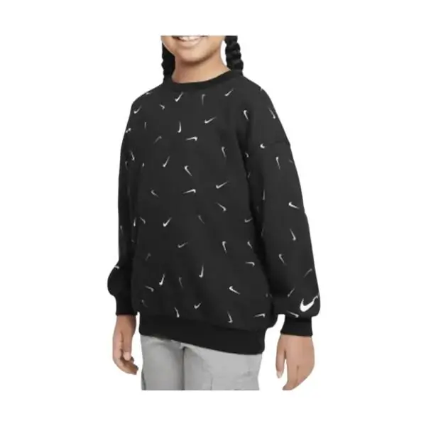 Nike - Παιδική Μπλούζα Φούτερ Zip-Up 36K599-023 Μαύρο