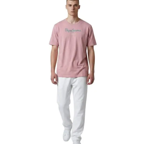 Pepe Jeans - Ανδρικό T-shirt Eggo N PM5010178-316 Ροζ PM5010178-316
