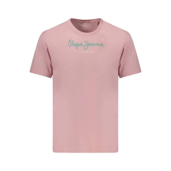 Pepe Jeans - Ανδρικό T-shirt Eggo N PM5010178-316 Ροζ PM5010178-316