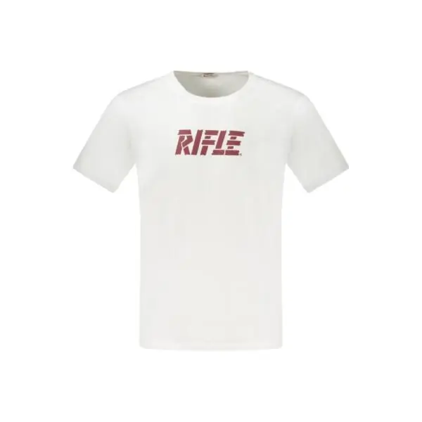 Rifle- Ανδρικό T-shirt RFT001-BIANCO Λευκό RFT001-BIANCO