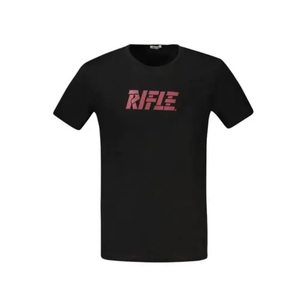Rifle- Ανδρικό T-shirt RFT001-NERO Μαύρο RFT001-NERO