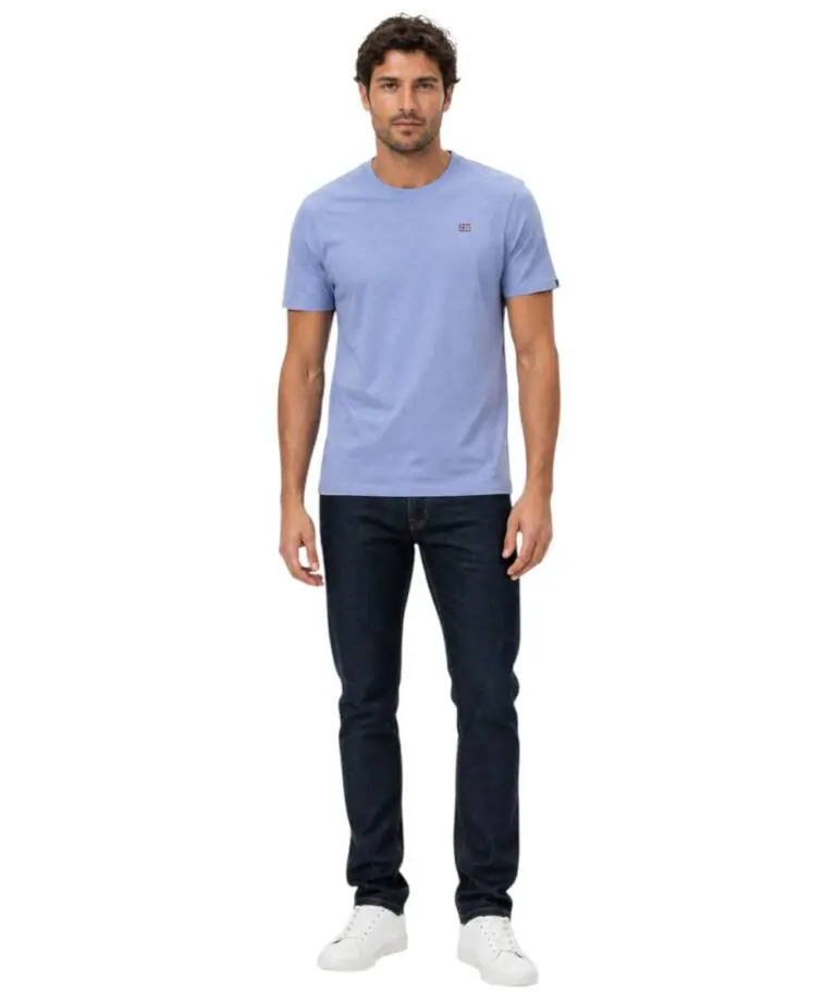 Norway Nautical School - Ανδρικό T-shirt Κοντομάνικο 836016-DENIM Μπλε Ανοιχτό
