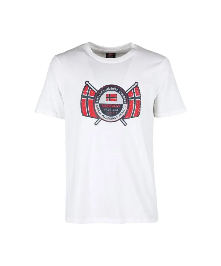 Norway Nautical School - Ανδρικό T-shirt Κοντομάνικο 856028-WHITE Λευκό