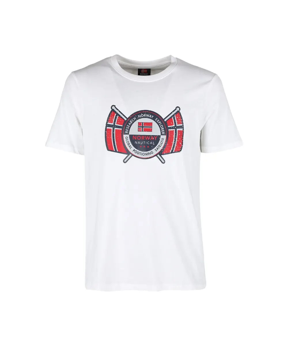 Norway Nautical School - Ανδρικό T-shirt Κοντομάνικο 856028-WHITE Λευκό