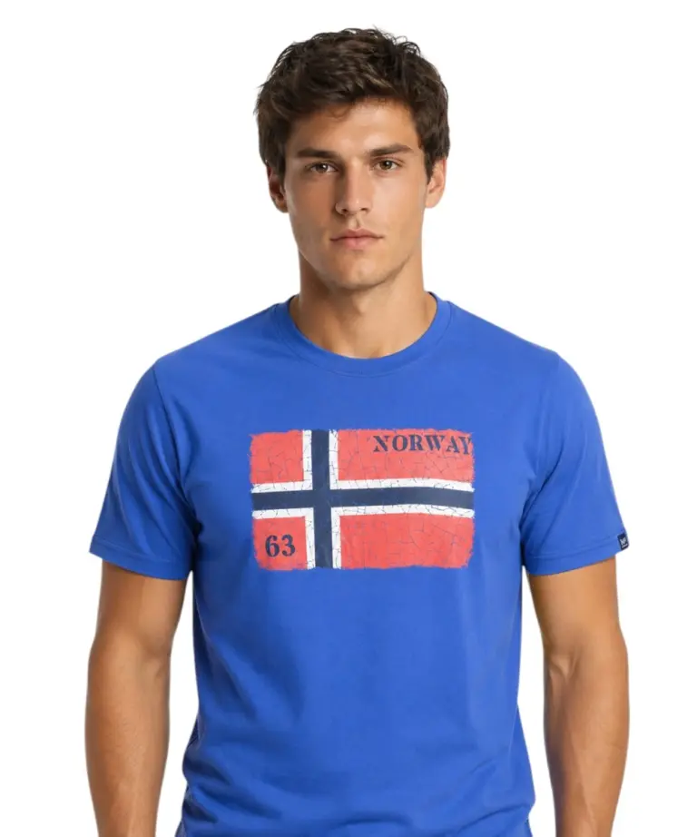 Norway Nautical School - Ανδρικό T-shirt Κοντομάνικο 866020-BLUETT Μπλε