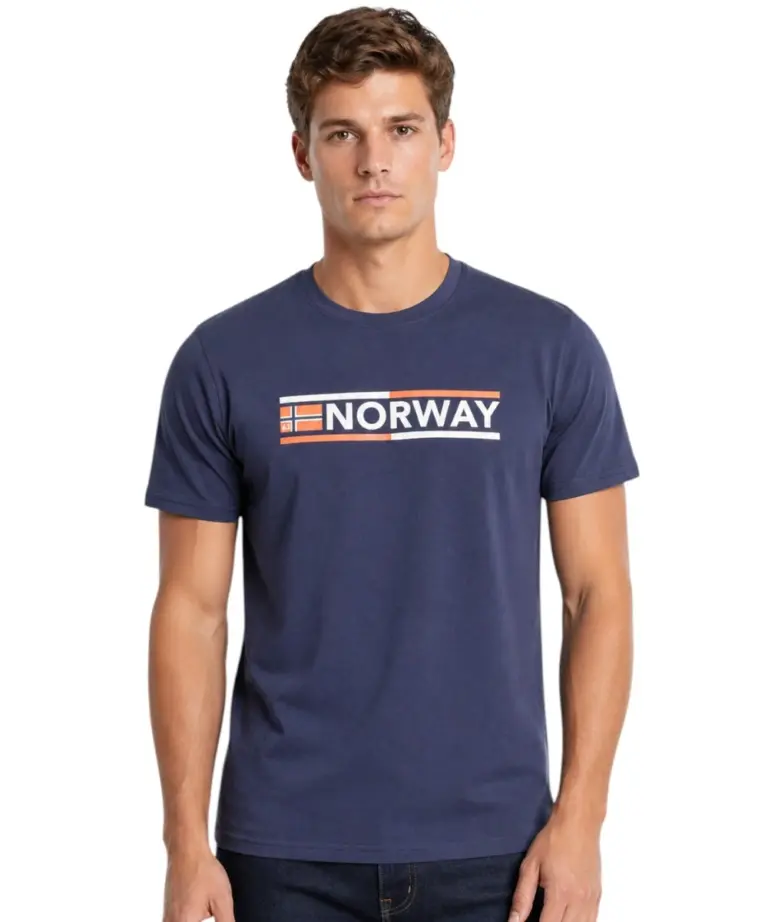 Norway Nautical School - Ανδρικό T-shirt Κοντομάνικο 866024-NAVY Μπλε Ναυτικό