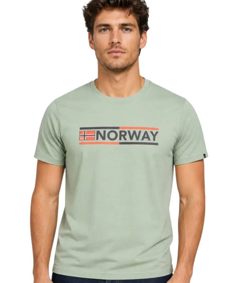 Norway Nautical School - Ανδρικό T-shirt Κοντομάνικο 866024-SNIPER Πράσινο