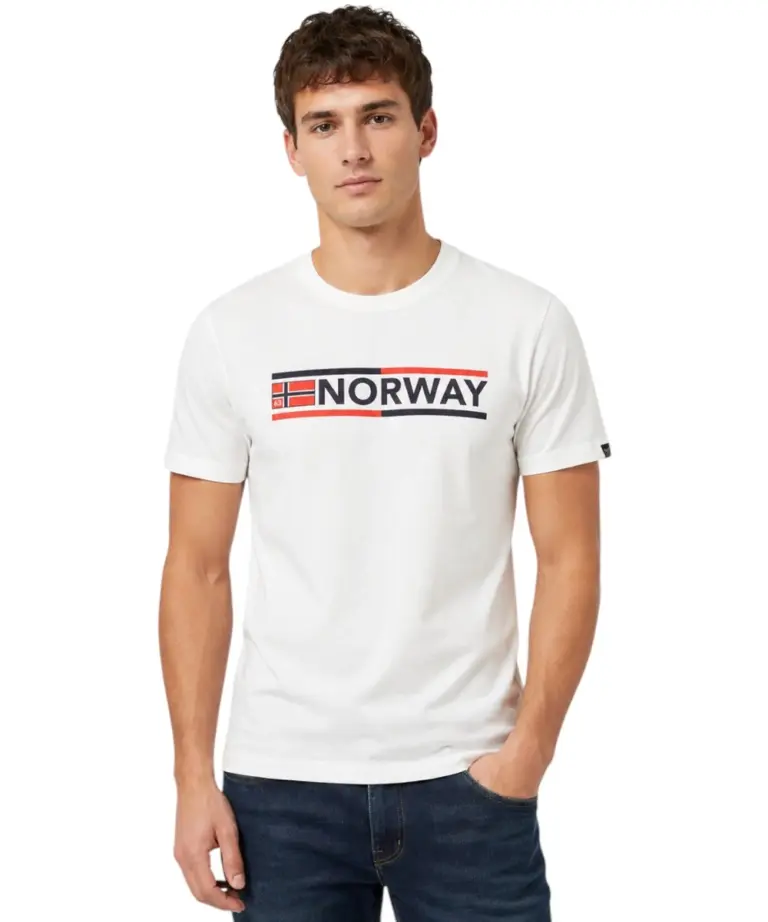 Norway Nautical School - Ανδρικό T-shirt Κοντομάνικο 866024-WHITE Λευκό
