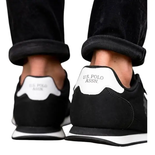 U.S. Polo Assn. - Ανδρικά Sneakers Happy HAPPY001M6NH1-BLK Μαύρο HAPPY001M6NH1-BLK