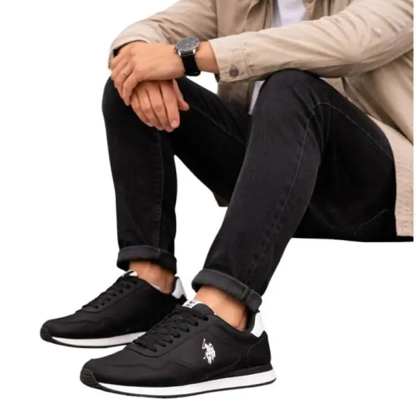 U.S. Polo Assn. - Ανδρικά Sneakers Happy HAPPY001M6NH1-BLK Μαύρο HAPPY001M6NH1-BLK