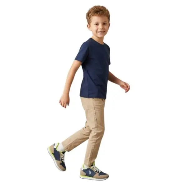 U.S. Polo Assn. - Παιδικά Sneakers NOBIK008K3TH1-DBL-BEI Μπλε/Μπεζ NOBIK008K3TH1-DBL-BEI