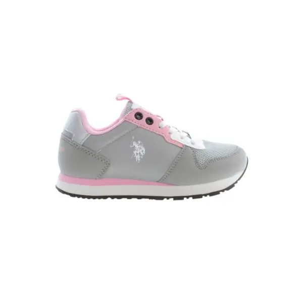 U.S. Polo Assn. - Παιδικά Sneakers NOBIK008K3TH1-LGR Γκρι/Ροζ