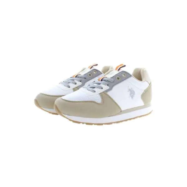 U.S. Polo Assn. - Παιδικά Sneakers NOBIK008K3TH1-WHI-L Μπεζ/Λευκό NOBIK008K3TH1-WHI-L