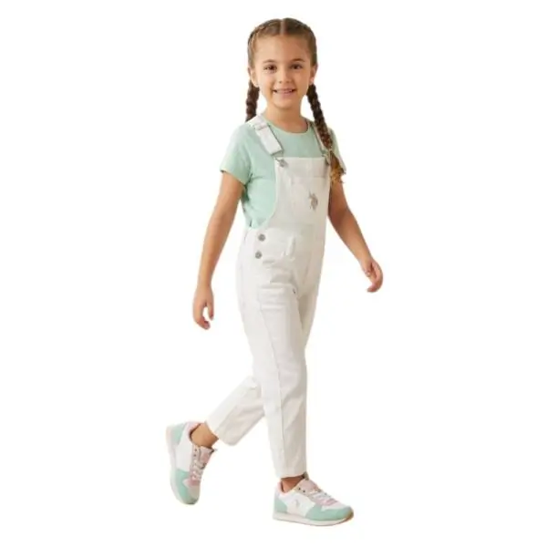 U.S. Polo Assn. - Παιδικά Sneakers NOBIK008K3TH1-WHI Λευκό/Θαλασσί NOBIK008K3/TH1-WHI