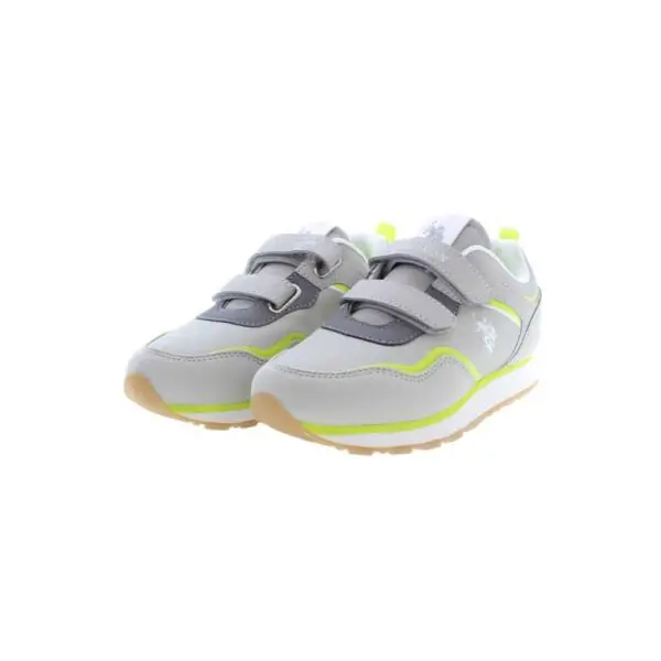 U.S. Polo Assn. - Παιδικά Sneakers NOBIK009K3/NH1-LGR Γκρι/Κίτρινο NOBIK009K3/NH1-LGR